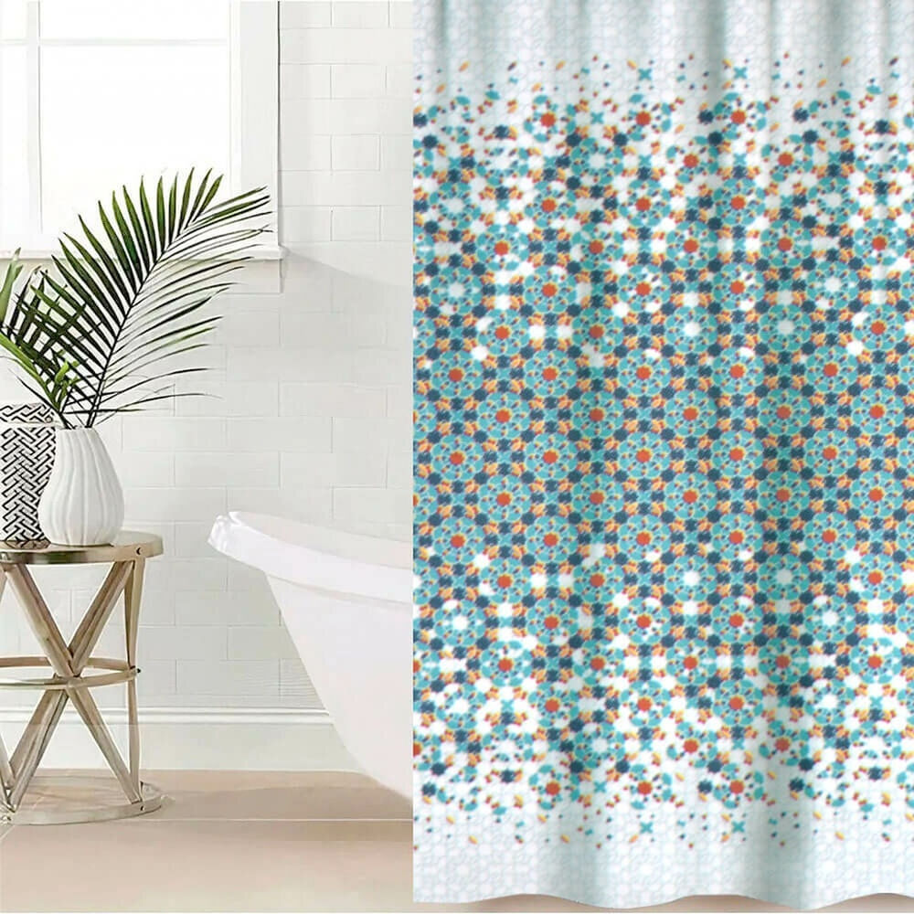 Штора для ванной 180*200см с утяжелителем, полиэстер "Франко"