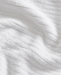 Zara Home - Ребристое полотенце для ванной с текстурой, белый, 90х150 см