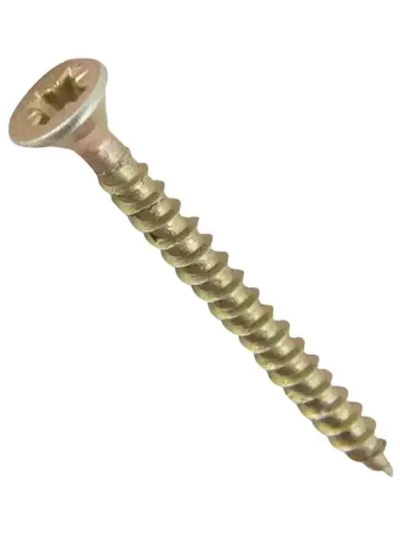 Саморез 4х60 мм универсальный желтый (100шт)