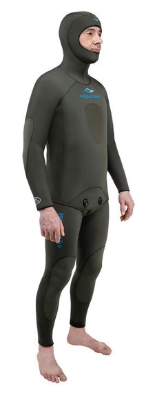 Гидрокостюм AquaTeam Hunter Jako 7 мм ультраспан/открытая пора оливковый