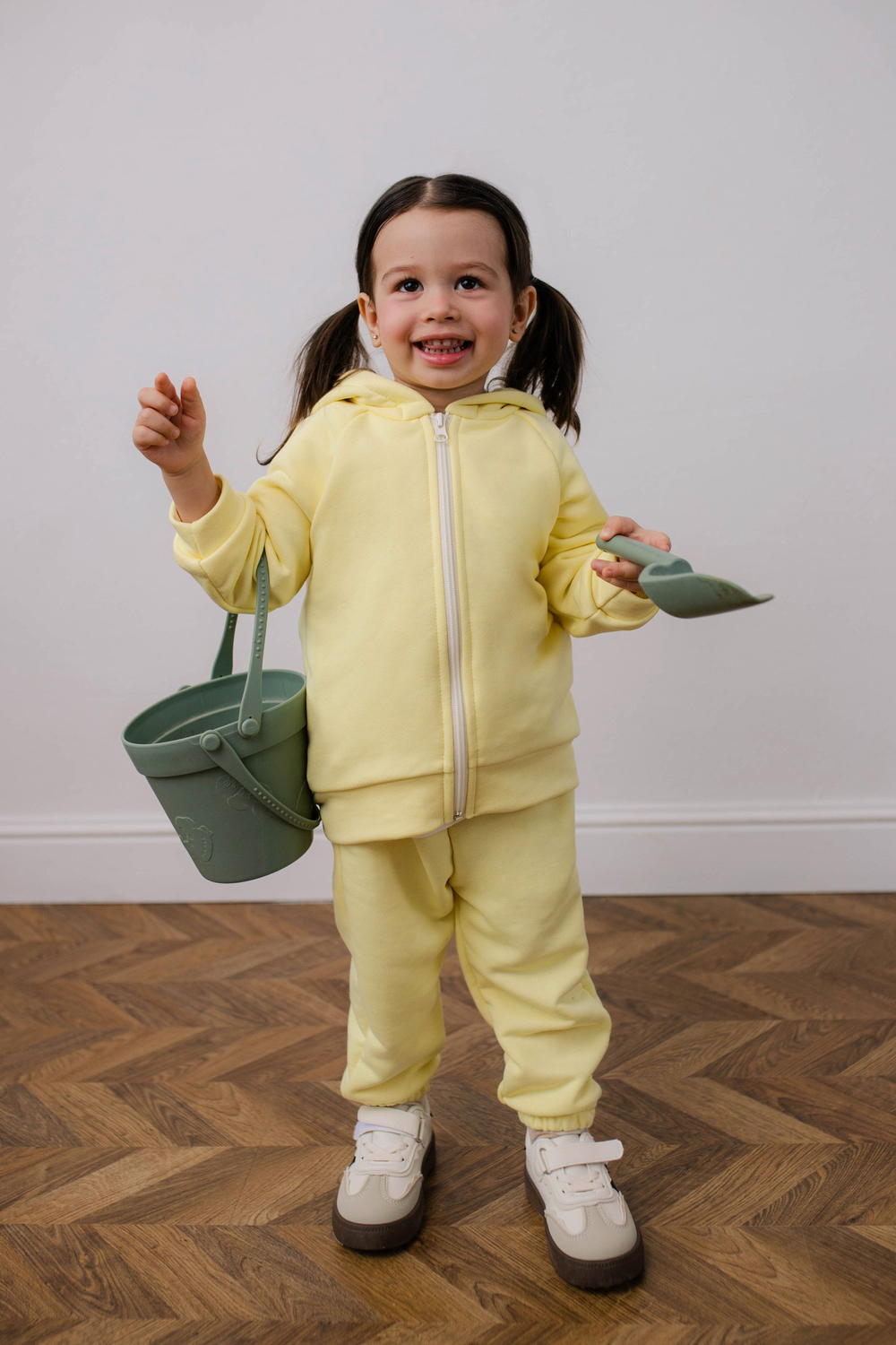 Костюм из футера петля (сливочное масло)