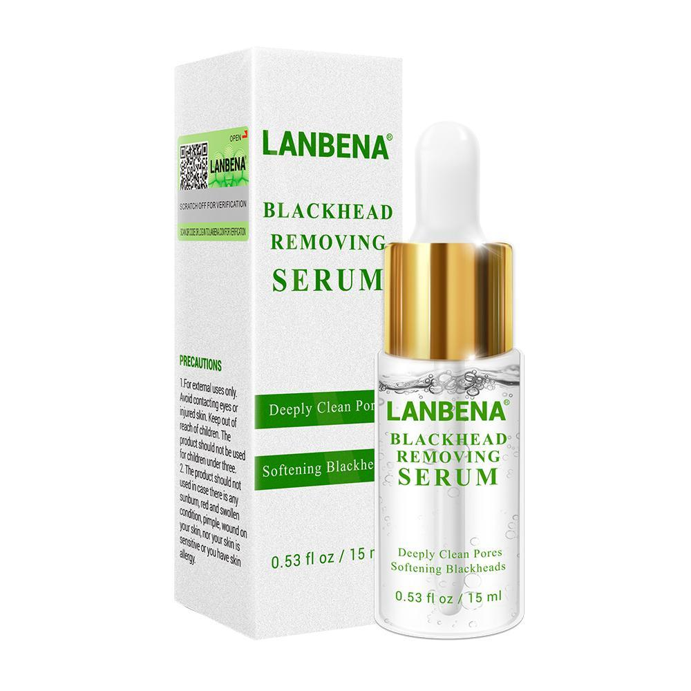 Сыворотка Lanbena для удаления черных точек, сужает поры Blackhead Removing Serum, 15 мл