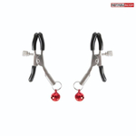 Серебристые зажимы на соски с шариками (Цвет: серебристый)