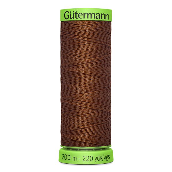 Нитки для тонких тканей Gutermann Extra Fine 150 (200 метров), 5 кат. | 650 золотисто-каштановый