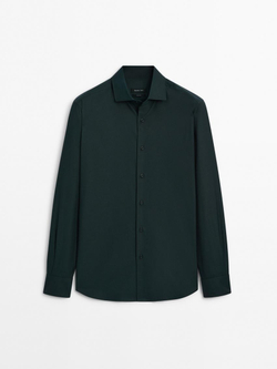 Massimo Dutti Рубашка из 100% хлопка, зеленый