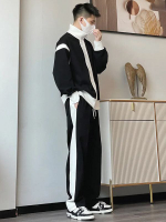 Мужской костюм-двойка "Черно-Белый"