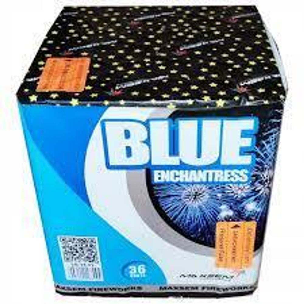 Батарея салютов "BLUE ENCHANTRESS"  36 залпов * 1.2"  1/4