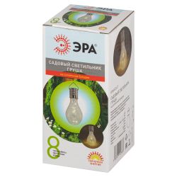 Светильник уличный ЭРА ERASF23-27 Груша сталь на солнечной батарее 7,5x7,5x15 см 1 LED