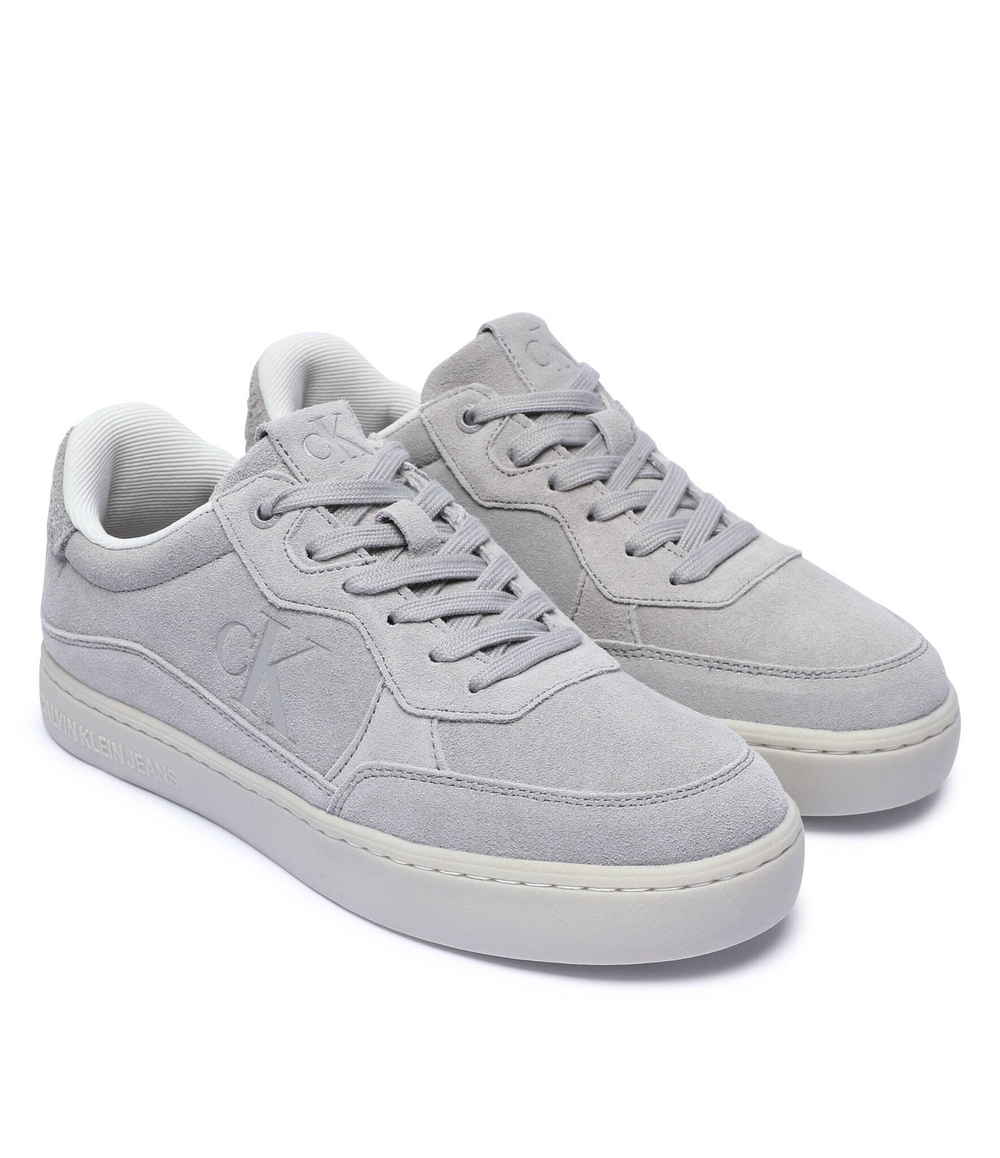 Кожаные кроссовки Calvin Klein Jeans - серый(YM0YM01094)