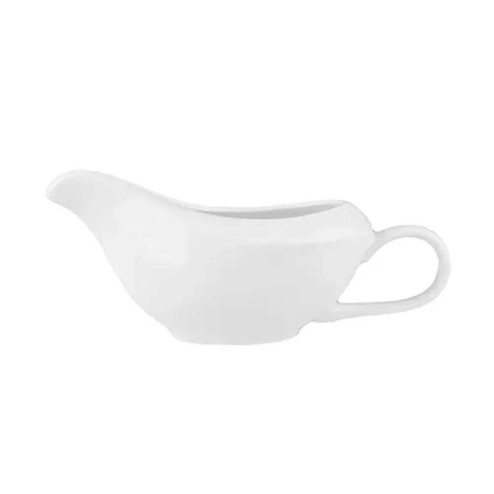 Соусник 160 мл 16,5*6,5 см с ручкой белый фарфор P.L. Proff Cuisine [6]