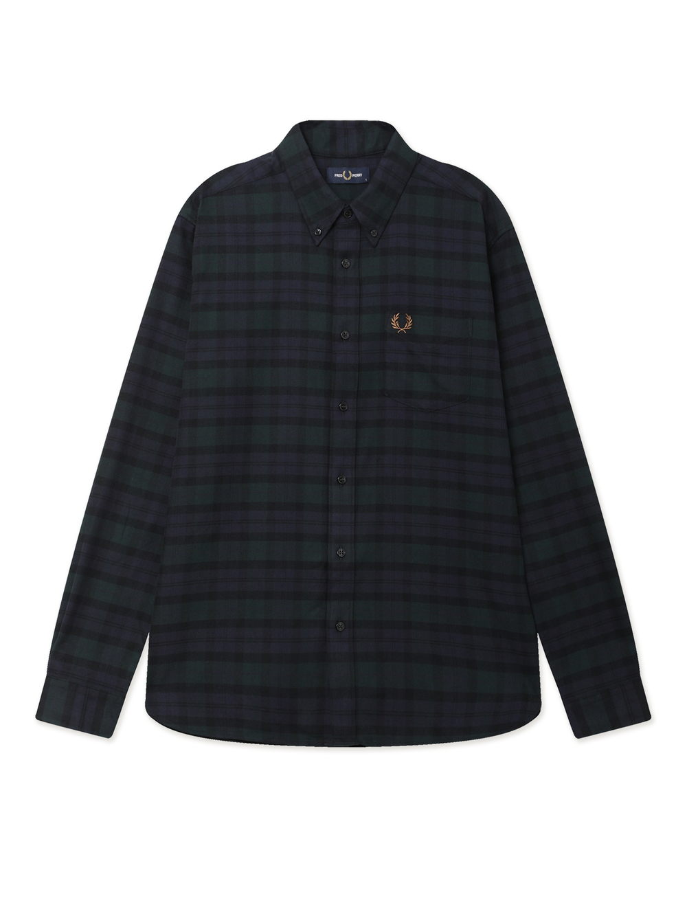 Мужская Рубашка Blackwatch Tartan Brushed Twil