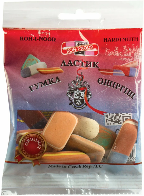 Набор ластиков ассорти 50гр разной формы и цветов