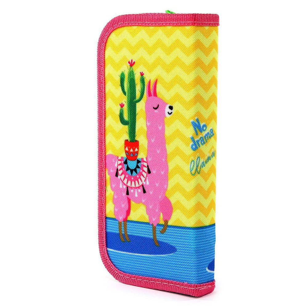 Пенал 1-секц, средний "Лама" (ПН-1142) (Проф-пресс)