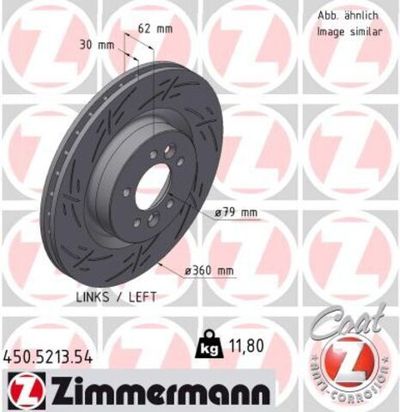 ZIMMERMANN - 450521354-ZIM - Brake Disc