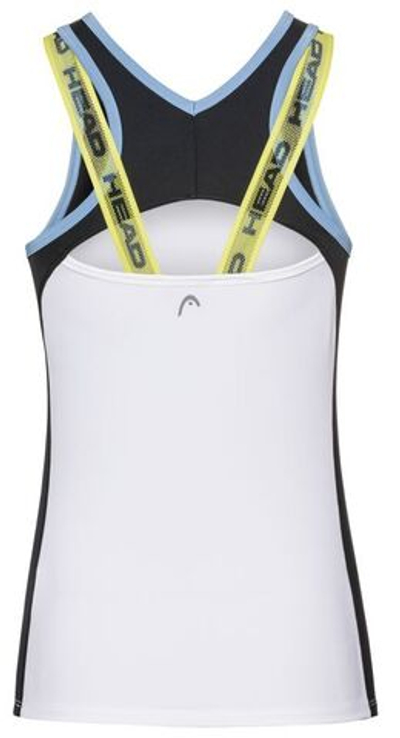 Женский топ теннисный Head Talia Tank Top W - white/yellow