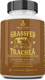 Ancestral Supplements - Grass Fed Bovine Tracheal Cartilage 500 mg 180 capsules