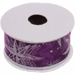 Лента для декорирования «Изящная» 4 см, 2,7 м, Фиолетовый (микс дизайнов)