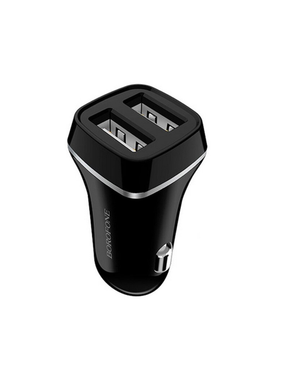 Автомобильный адаптер питания BOROFONE BZ2 2USB 2.4A + кабель Lightning (черный)