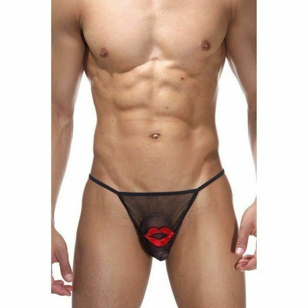 Мужские трусы стринги черные La Blinque LB15151