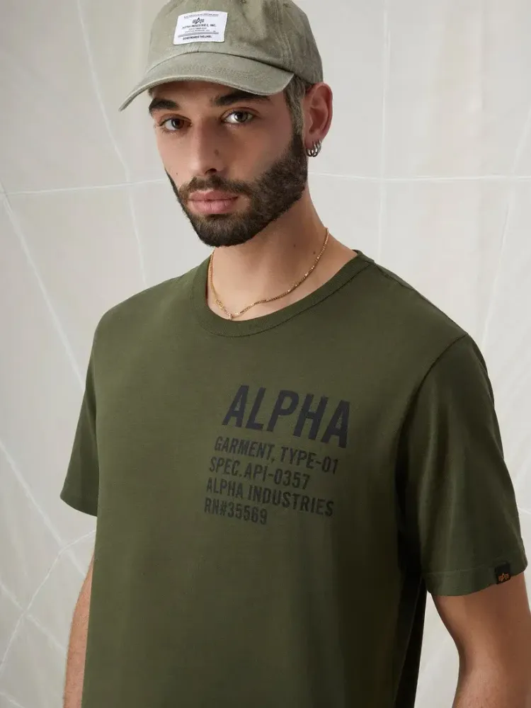 Футболка Alpha Industries Alpha Graphic Оливковый