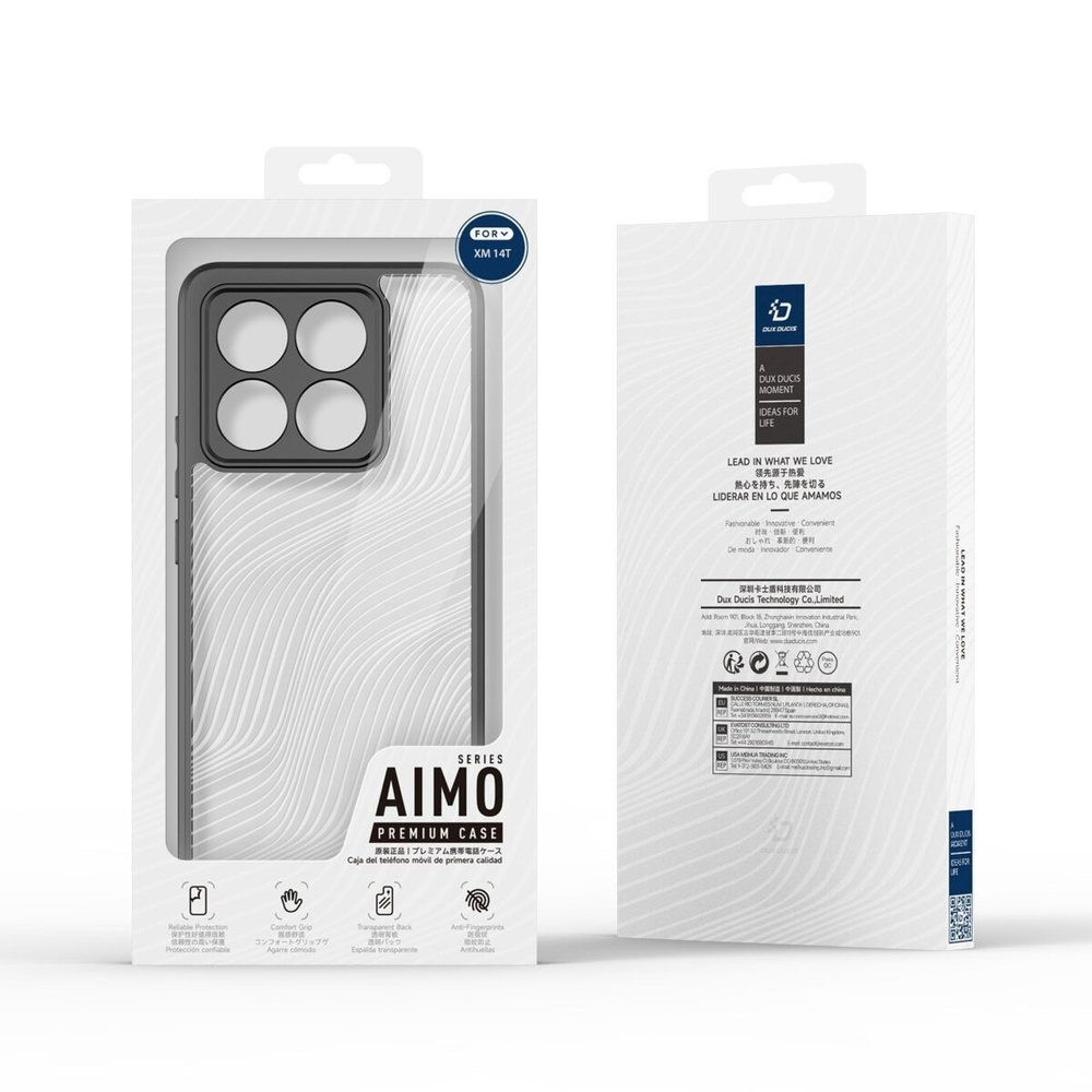 Тонкий чехол с мягкими рамками от Dux Ducis для смартфона Xiaomi 14T, серия Aimo Series Case