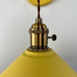 Бра С Подвесным Плафоном Braid Wall Yellow By Imperiumloft