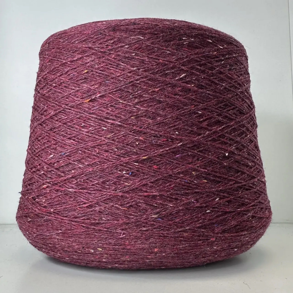 TWEED SNOW - Luxury Selection by Ri.Go; 70% меринос, 30% п/а; 530м/100гр; твид; цвет: бордо; S504