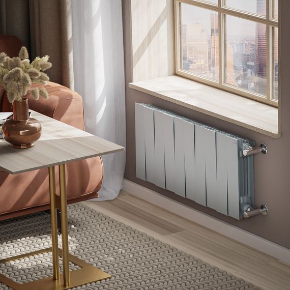 Радиатор биметаллический Royal Thermo PianoForte 300 Серебристый - 10 секц. — (4)