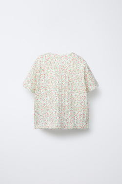 ZARA ПИЖАМА С ЦВЕТОЧНЫМ ПРИНТОМ, ЭКРЮ