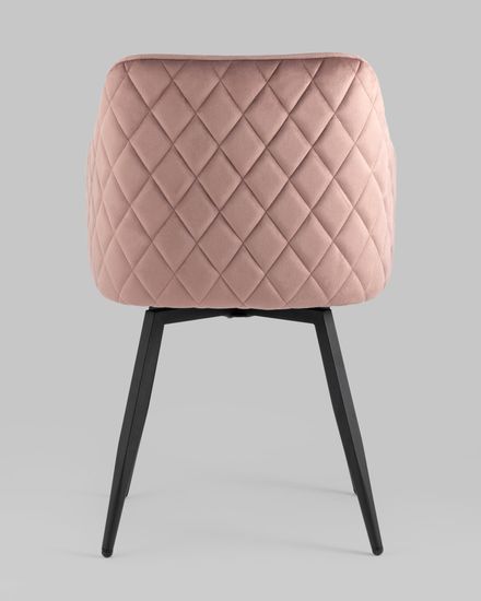 Стул Ника вращающийся велюр пыльно-розовый