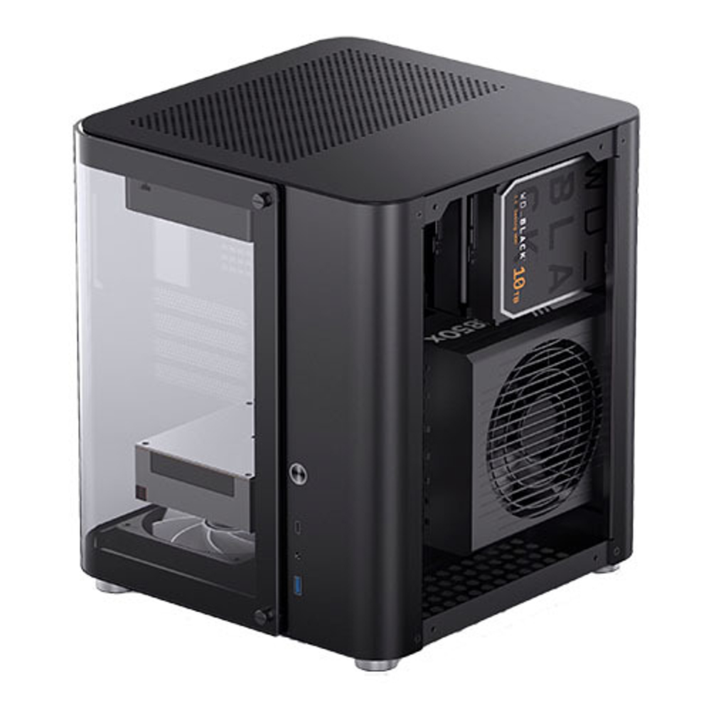 Корпус JONSBO TK-1, mini-ITX, micro-ATX, черный (без БП)