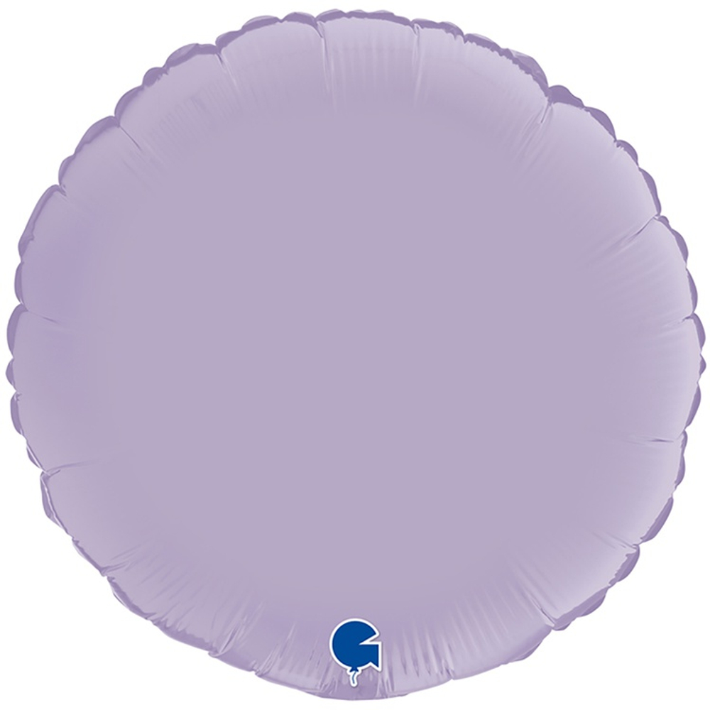 Шар фольгированный Круг 46 см (Сиреневый)