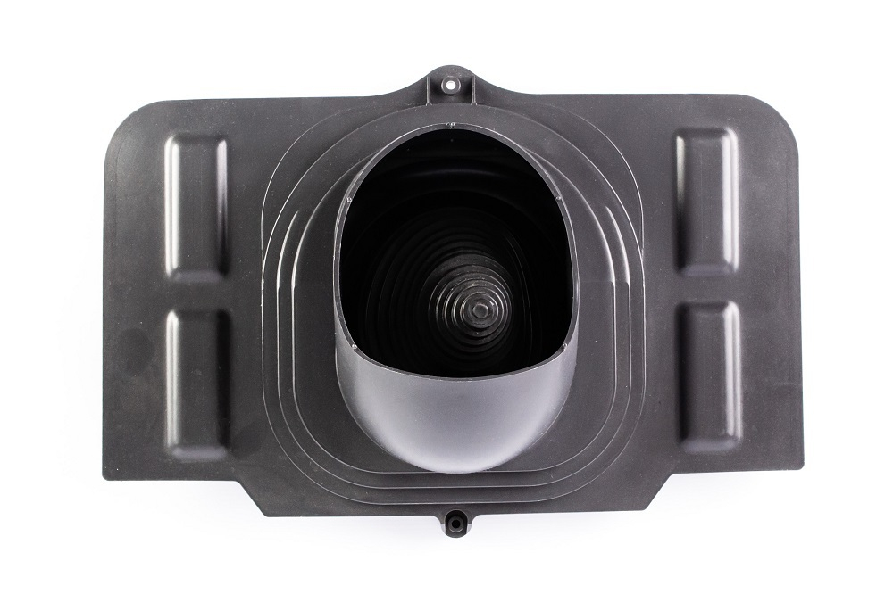 Нанодефлектор ND160, вент. выход утепленный высотой Н-700, проходной элемент универсальный, серый