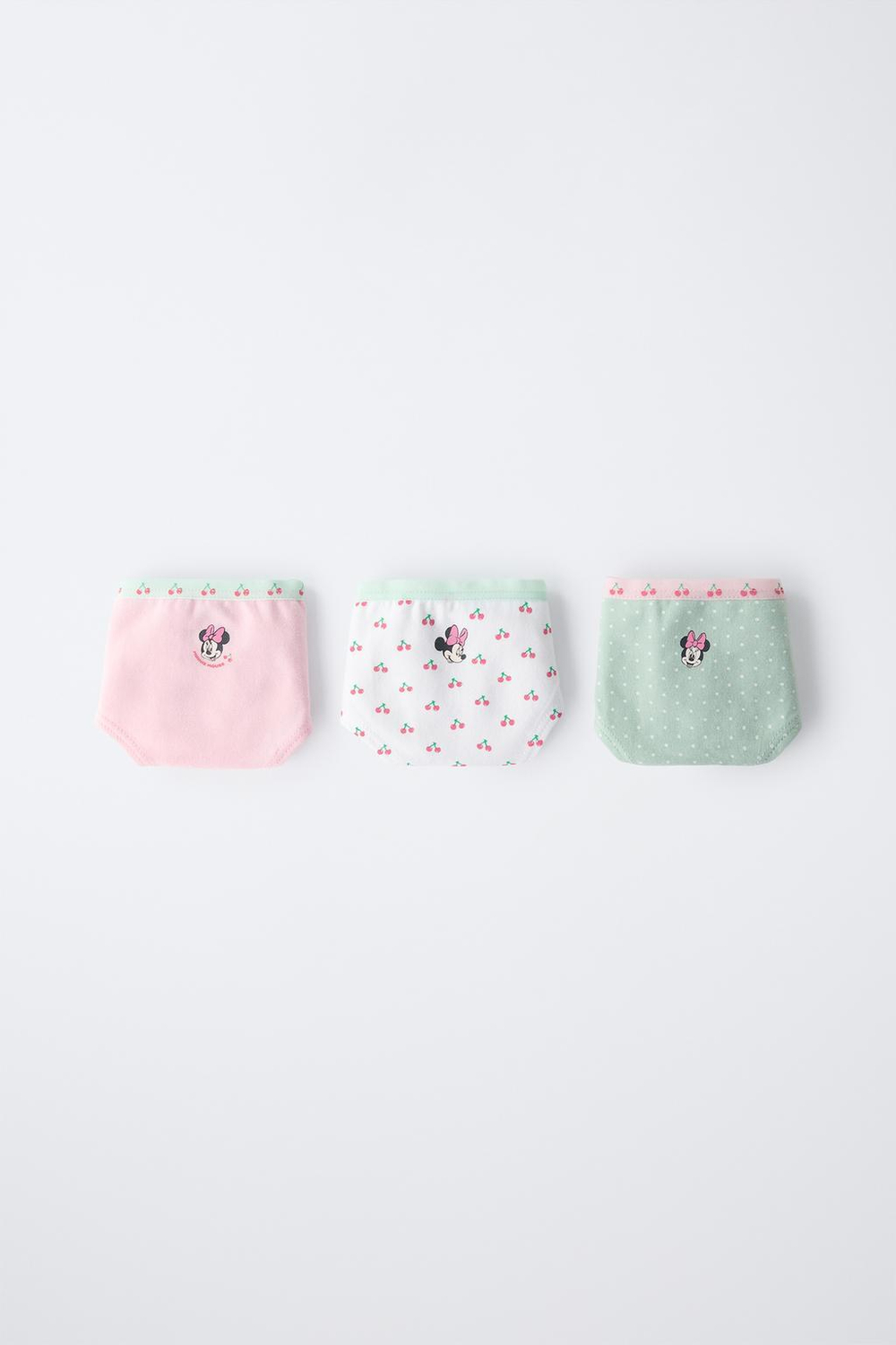 ZARA НАБОР ИЗ ДВУХ ТРУСОВ С ПРИНТОМ MINNIE MOUSE © DISNEY, РОЗОВЫЙ