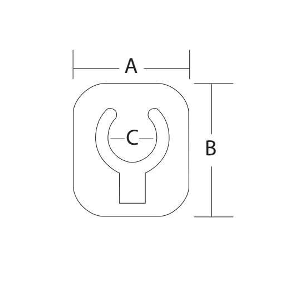 Набор (2шт) складных держателя весла (багра) O30 мм, белый