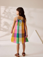 Сарафан для девочки Next AC6-220, Розовый, Зеленый