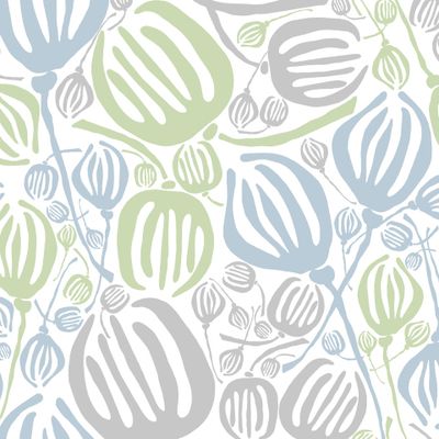 Пастельные цветы голубой зеленый бежевый