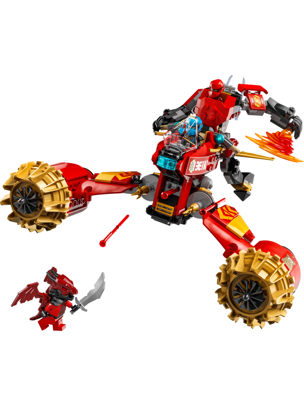 LEGO Ninjago 71830 Лего «Боевой робот Кая “Всадник бури”» — динамичные сражения