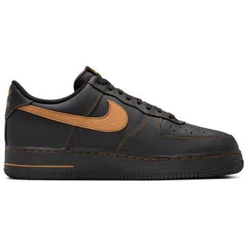 Кроссовки Nike Air FORCE 1 для скейтбординга Низкие Кроссовки черного/коричневого цвета Унисекс