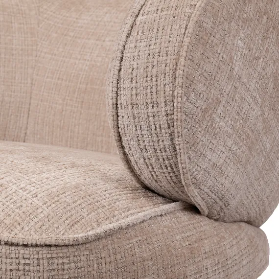 Крутящееся кресло Claude, бежевый шенилл