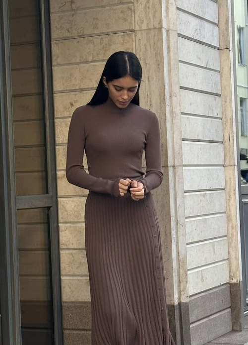 Водолазка DRESS, шоколадный