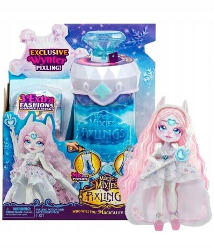 Кукла TM Toys Magic Mixies Pixlings - Эксклюзивная кукла Винтер на зимнюю тематику WYNTER BUNNY с набором зелья - Мэджик Миксис Пикслинг MH17023