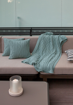 Плед 150x200 Luxberry Lux 67 серо-зеленый