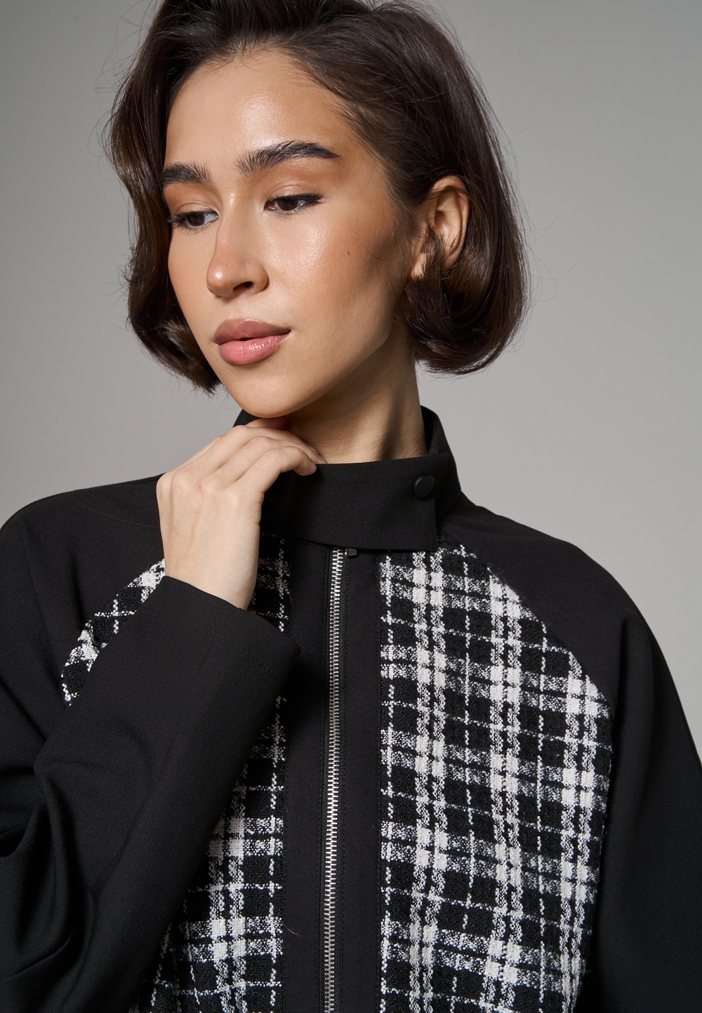 Бомбер удлиненный