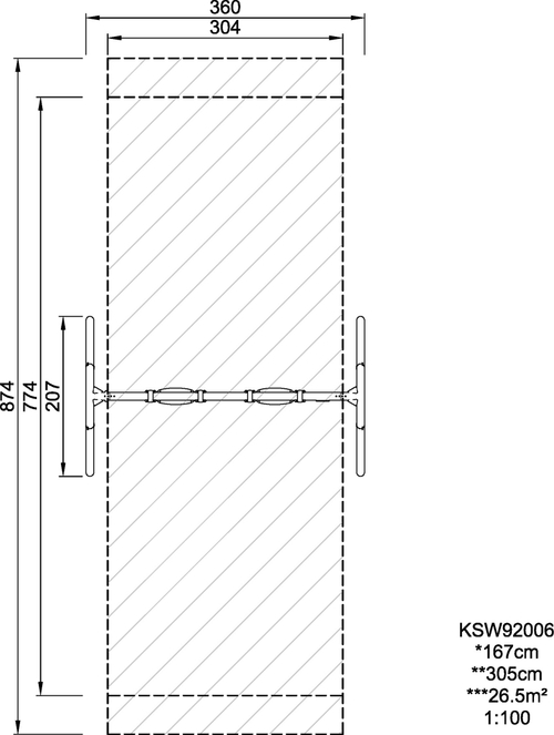 Двойные качели, Н=3,0 м, антрацит, с системой антизакручивания