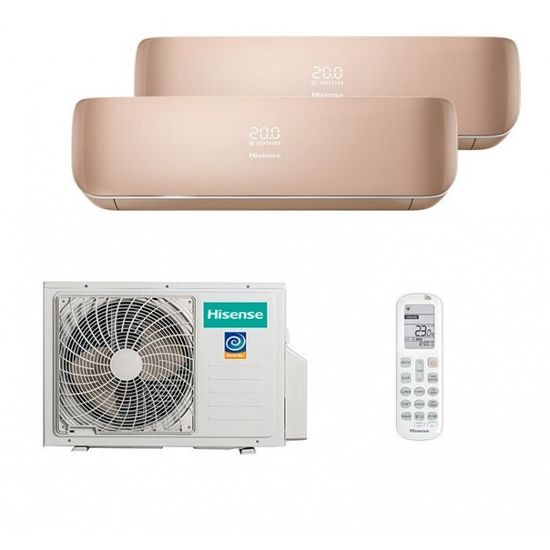 Мульти сплит-система Hisense на 2 комнаты (25+25 кв.м.) Champagne R32