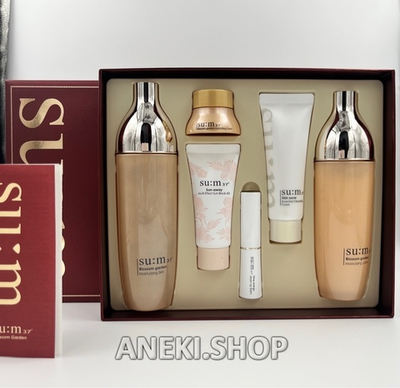 Набор по уходу за лицом омолаживающий питательный Цветущий сад BLOSSOM GARDEN BLOOMING SET 6p SU:M37