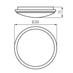 Светильник светодиодный уличный с датчиком движения KANLUX ORTE LED 24W 4000К NW-O-SE