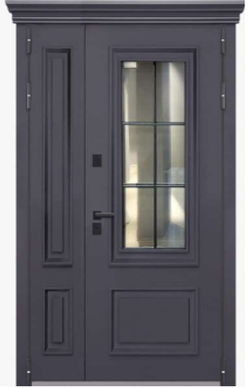 Дверь входная Ирландия двухстворчатая муар 7024