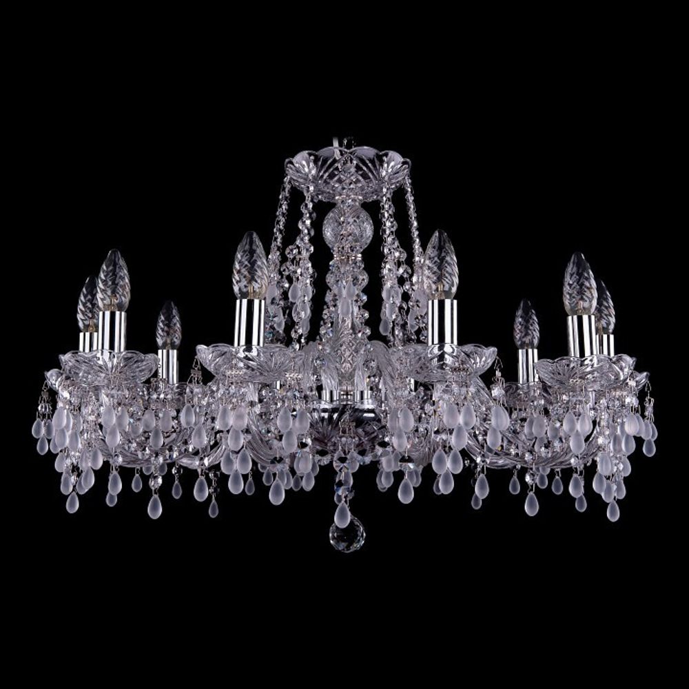 Подвесная люстра Bohemia Ivele Crystal 1410 1410/10/240/Ni/V0300